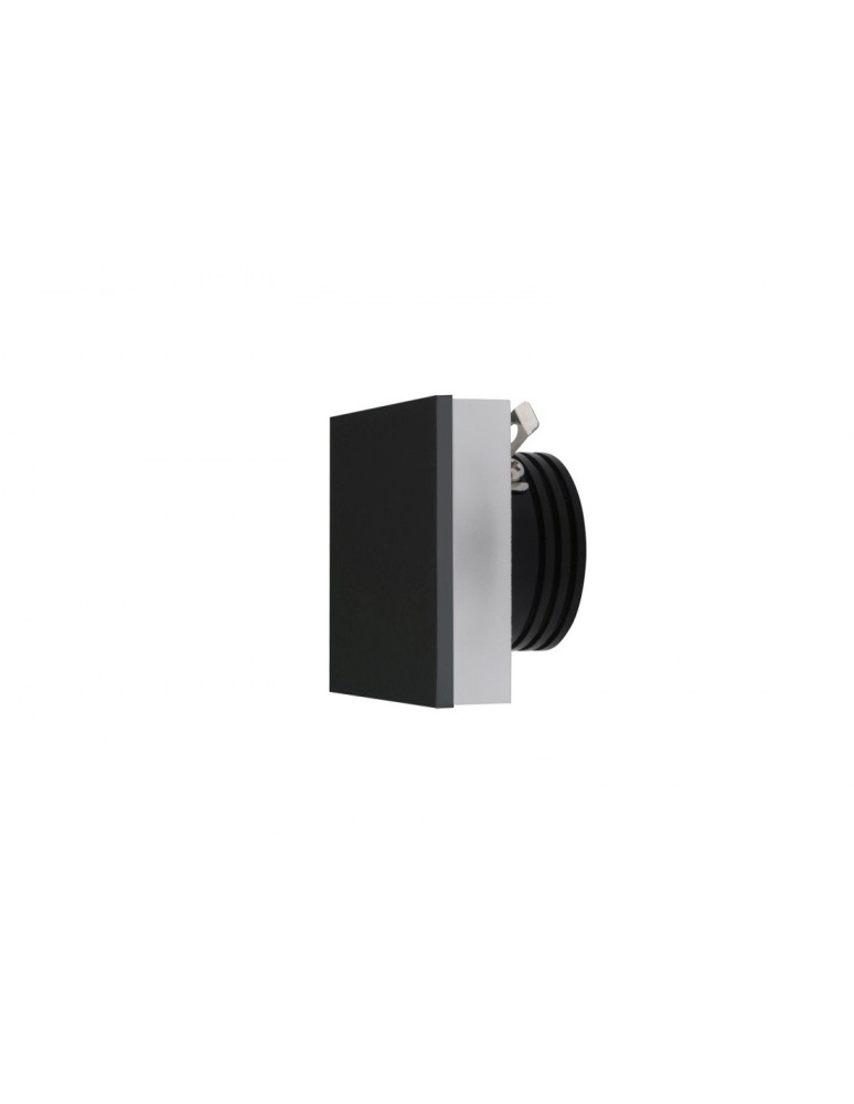 Oświetlenie stopni schodowych - Azzardo OZ BLACK 1xLED Schodowa Wpuszczana Czarny AZ3372 - produkt kolory-swiatla.pl 1