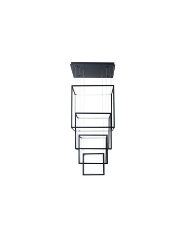 Azzardo OPERA XL BLACK 1xLED Wisząca Czarny AZ3139