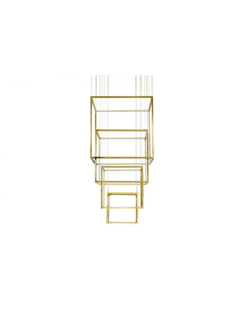 Azzardo OPERA XL GOLD 4xLED Wisząca Złoty AZ3140