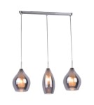 Lampy wiszące potrójne - Azzardo AMBER MILANO 3 CHROME 3xG9 Wisząca Chrom AZ2149 - produkt 1