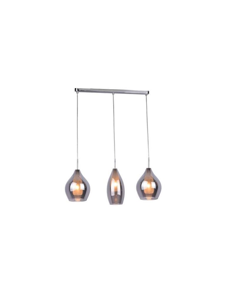 Azzardo AMBER MILANO 3 CHROME 3xG9 Wisząca Chrom AZ2149