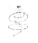 Lampy wiszące okręgi - Azzardo WHEEL XXL CHROME 5xLED Wisząca Chrom AZ3417 - product 1