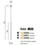 Lampy wiszące LED - Azzardo KALIA WHITE 1xLED Wisząca Biały AZ3090 - product 2