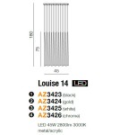 Lampy wiszące LED - Azzardo LOUISE 14 GO 14xLED Wisząca Złoty AZ3424 - product 2