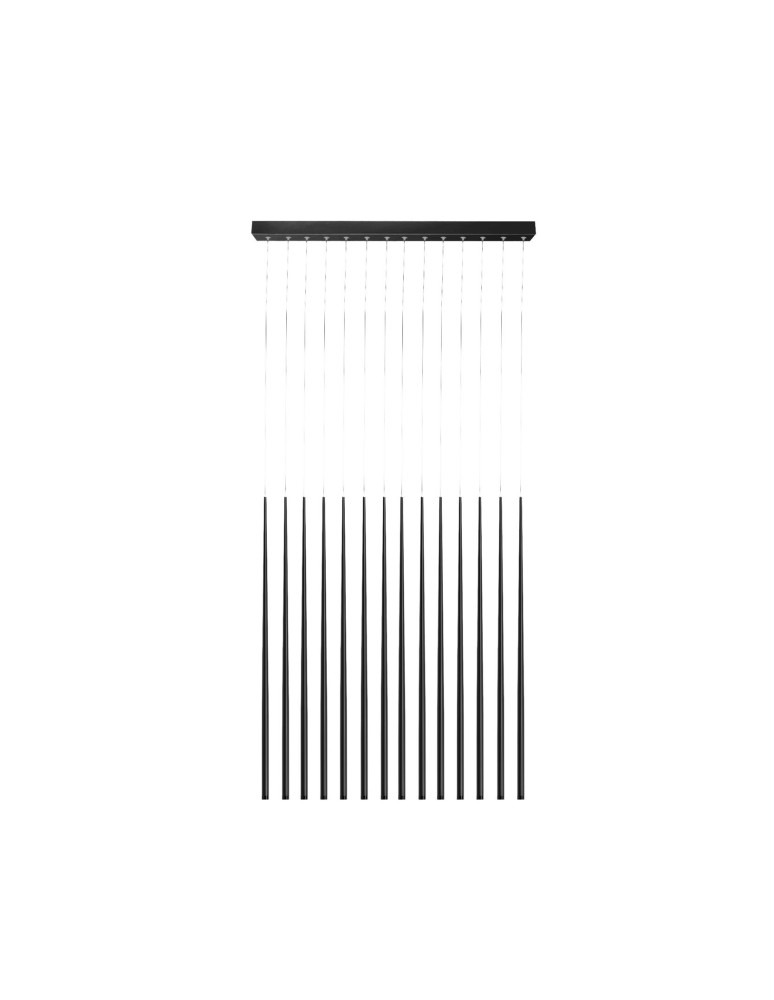 Lampy wiszące LED - Azzardo LOUISE 14 BK 14xLED Wisząca Czarny AZ3423 - produkt kolory-swiatla.pl 1