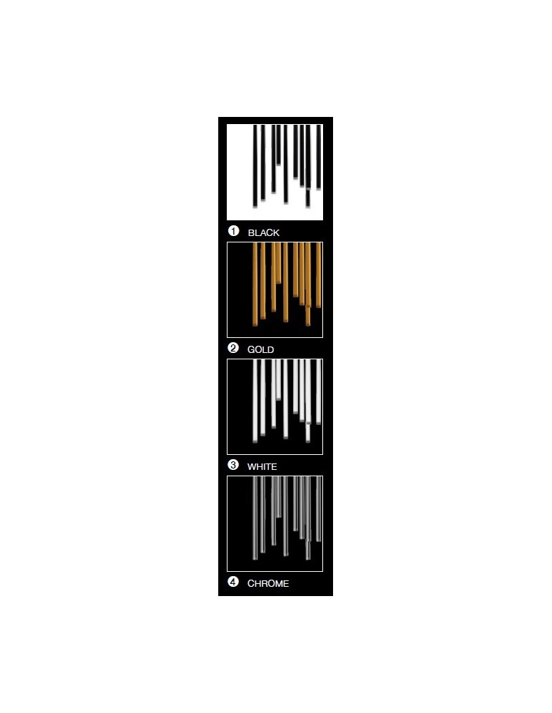 Lampy wiszące LED - Azzardo LOUISE 12 GO 12xLED Wisząca Złoty AZ3420 - produkt kolory-swiatla.pl 3