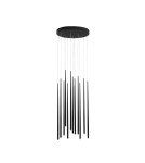 Lampy wiszące LED - Azzardo LOUISE 12 BK 12xLED Wisząca Czarny AZ3419 - produkt 1