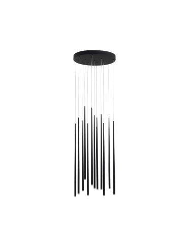 Azzardo LOUISE 12 BK 12xLED Wisząca Czarny AZ3419