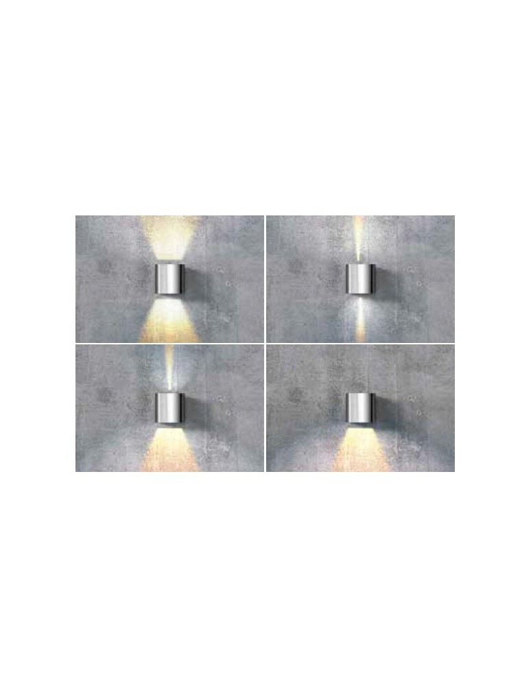 Kinkiety zewnętrzne - Azzardo LETICIA 2 LED WHITE 1xLED Ścienna Biały IP54 AZ2190 - product kolory-swiatla.pl 2