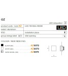 Lampy w ścianę - Azzardo OZ SATIN NICKEL 1xLED Schodowa Wpuszczana Nikiel Satynowy AZ3374 - produkt 3