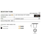 AZzardo BOSTON TUBE 10W 810lm 3000K czarny natynkowa AZ3543 AZzardo BOSTON TUBE 10W 810lm 3000K czarny natynkowa AZ3543