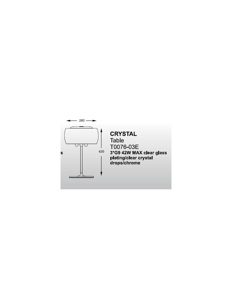Zuma Line Crystal T0076-03E-F4FZ Stołowa
