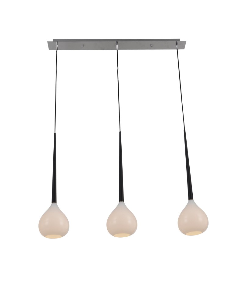 Lampy wiszące na listwie - Zuma Line LIBRA Biały MD2128B-3W Wisząca - produkt kolory-swiatla.pl 1