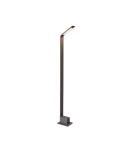 Lampy ogrodowe stojące - Azzardo AGAPE 80 1xLED Słupek Zewnętrzny Ciemny Szary IP54 AZ3483 - product 1