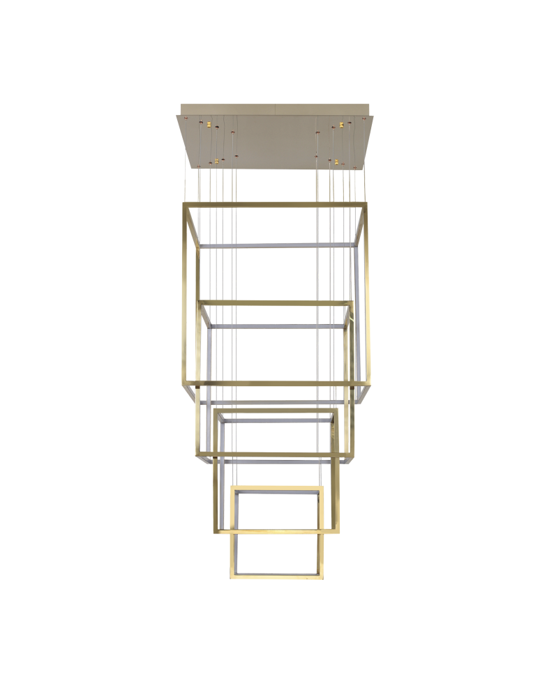 Azzardo OPERA XL GOLD 4xLED Wisząca Złoty AZ3140