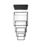 Lampy wiszące LED - Azzardo OPERA XL BLACK 1xLED Wisząca Czarny AZ3139 - produkt 1