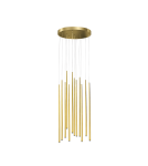 Lampy wiszące LED - Azzardo LOUISE 12 GO 12xLED Wisząca Złoty AZ3420 - produkt 1