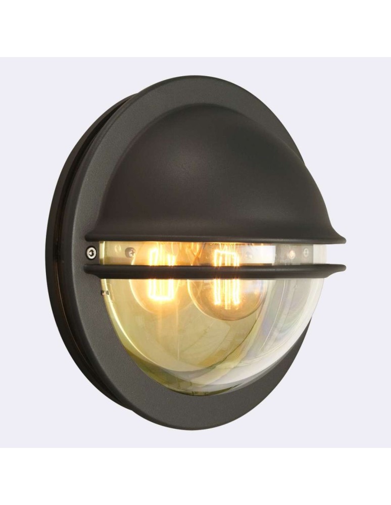 Kinkiety zewnętrzne - Norlys Berlin Kinkiet 1xE27 IP65 Czarny 610B - produkt kolory-swiatla.pl 1