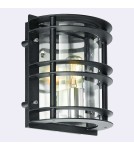 Kinkiety zewnętrzne - Norlys Stockholm Kinkiet 1xE27 IP54 Czarny 226B - produkt 1