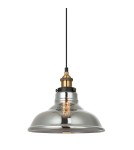 Lampy wiszące loftowe - Italux Hubert 1xE27 Wisząca Czarny złoty MDM-2381/1 GD+SG - product 1