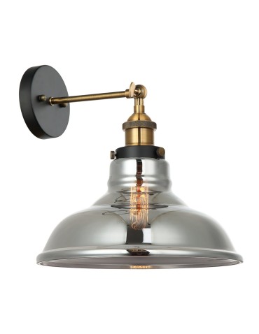 Italux Hubert 1xE27 Kinkiet Czarny złoty MBM-2381/1 GD+SG