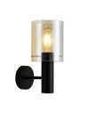 Italux Sardo 1xE27 Kinkiet Czarny WL-5581-1A-BK+AMB