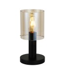 Lampki nocne - Italux Sardo 1xE27 Biurkowa Czarny TB-5581-1-BK+AMB - product 1
