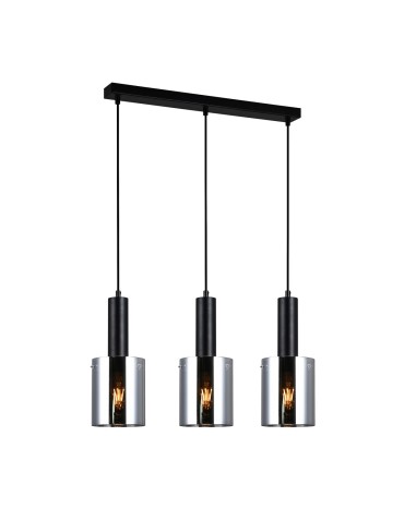 Italux Sardo 3xE27 Wisząca Czarny PND-5581-3-BK+SG
