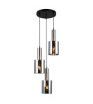 Lampy wiszące loftowe - Italux Sardo 3xE27 Wisząca Nikiel satynowany PND-5581-3A-SC+SG - product 1
