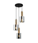 Lampy wiszące loftowe - Italux Sardo 3xE27 Wisząca Mosiężny PND-5581-3A-BRO+SG - product 1