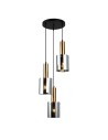 Italux Sardo 3xE27 Wisząca Mosiężny PND-5581-3A-BRO+SG