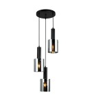 Lampy wiszące potrójne - Italux Sardo 3xE27 Wisząca Czarny PND-5581-3A-BK+SG - product 1