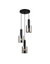 Italux Sardo 3xE27 Wisząca Czarny PND-5581-3A-BK+SG