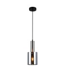 Lampy wiszące - Italux Sardo 1xE27 Wisząca Nikiel satynowany PND-5581-1-SC+SG - product 1