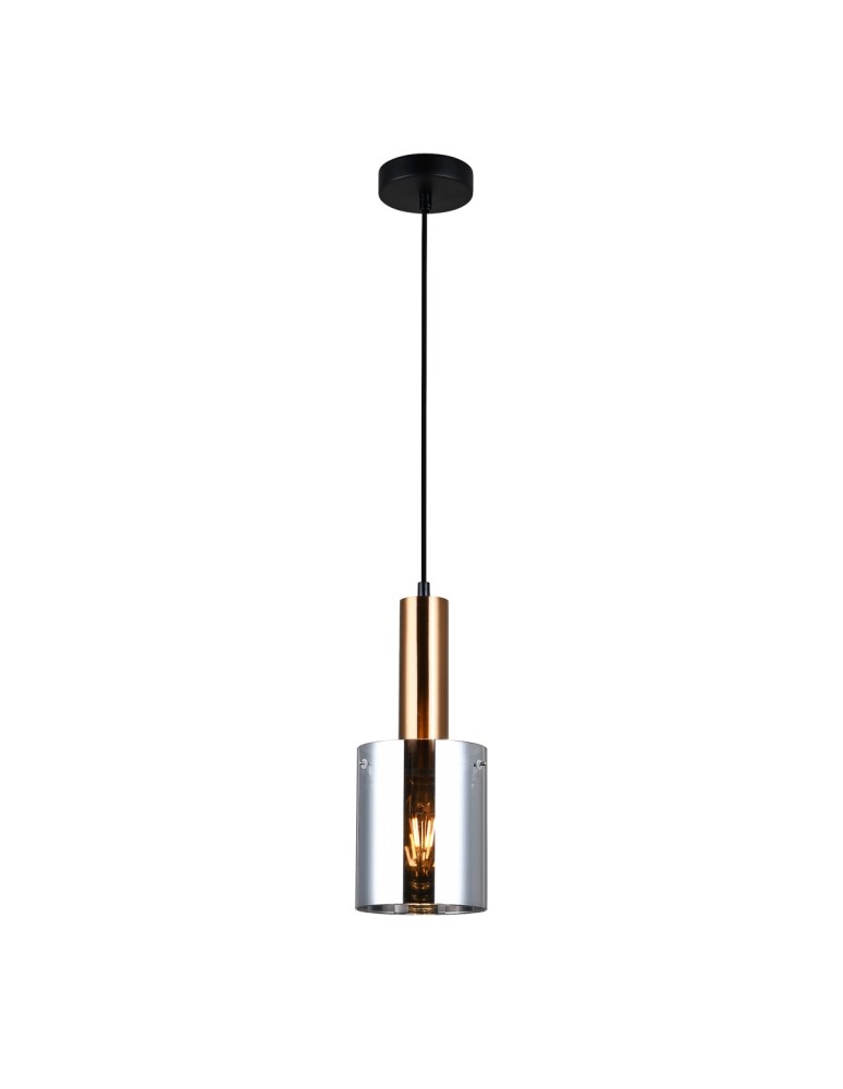 Italux Sardo 1xE27 Wisząca Mosiężny PND-5581-1-BRO+SG