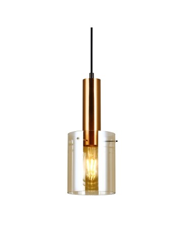 Italux Sardo 1xE27 Wisząca Mosiężny PND-5581-1-BRO+AMB - produkt 2