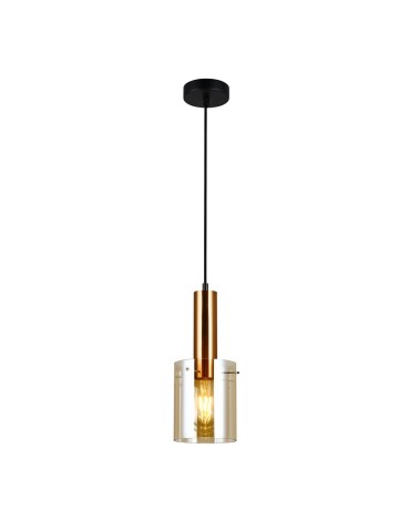 Italux Sardo 1xE27 Wisząca Mosiężny PND-5581-1-BRO+AMB