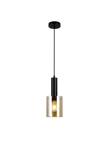 Italux Sardo 1xE27 Wisząca Czarny PND-5581-1-BK+AMB