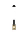 Italux Sardo 1xE27 Wisząca Czarny PND-5581-1-BK+AMB