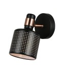 Kinkiety regulowane - Italux Restenza 1xE27 Kinkiet Czarny WL-2439-1-BK - product 1