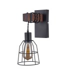 Kinkiety loftowe - industrialne - Italux Reda 1xE27 Kinkiet Czarny mat WL-4793-1-L - product 1