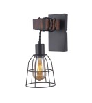 Kinkiety loftowe - industrialne - Italux Reda 1xE27 Kinkiet Czarny mat WL-4793-1-L - product 2