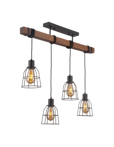 Italux Reda 4xE27 Wisząca Czarny mat PND-4793-4-L - produkt 2