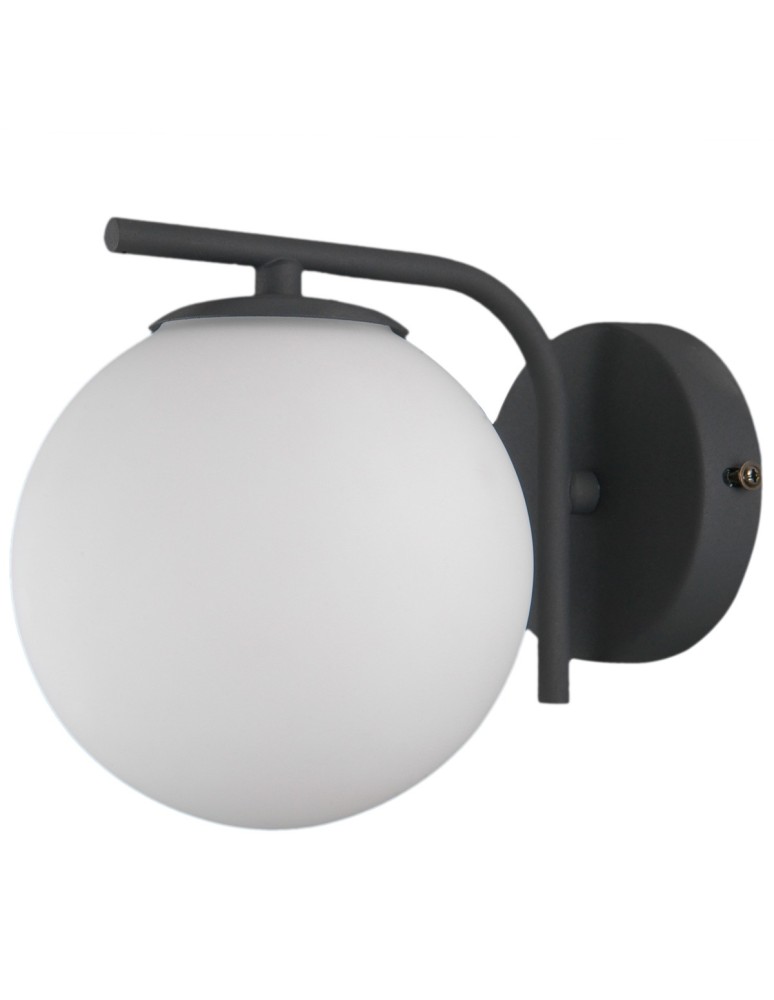 Kinkiety w stylu skandynawskim - Italux Raddi 1xG9 Kinkiet Czarny WL-5510-1-BK - product kolory-swiatla.pl 1