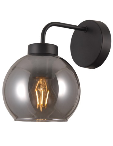 Italux Poggi 1xE27 Kinkiet Czarny mat WL-28028-1