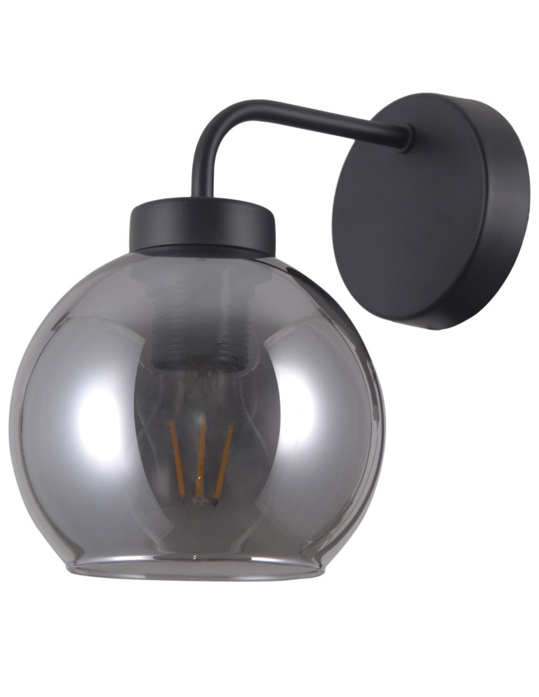 Italux Poggi 1xE27 Kinkiet Czarny mat WL-28028-1 Italux Poggi 1xE27 Kinkiet Czarny mat WL-28028-1