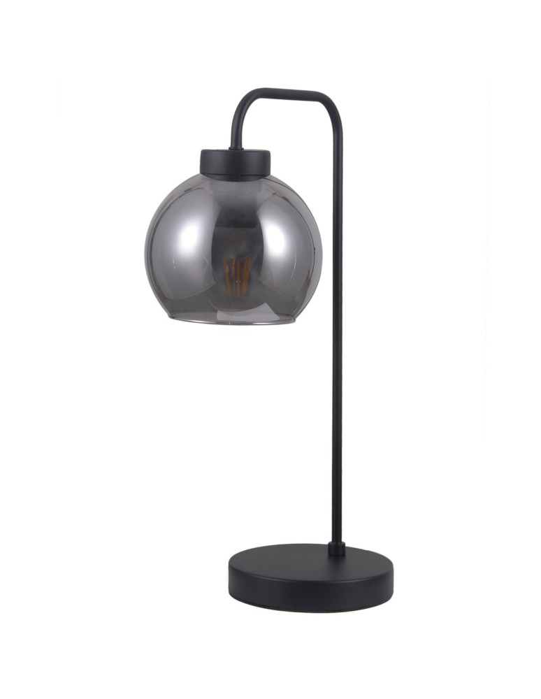 Lampy stołowe loftowe - industrialne - Italux Poggi 1xE27 Biurkowa Czarny mat TB-28028-1 - product kolory-swiatla.pl 2