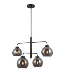 Lampy wiszące loftowe - Italux Poggi 4xE27 Wisząca Czarny mat PND-28028-4D - product 1