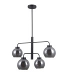 Lampy wiszące loftowe - Italux Poggi 4xE27 Wisząca Czarny mat PND-28028-4D - product 2