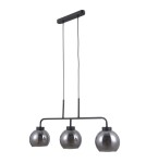 Lampy wiszące loftowe - Italux Poggi 3xE27 Wisząca Czarny mat PND-28028-3 - product 2